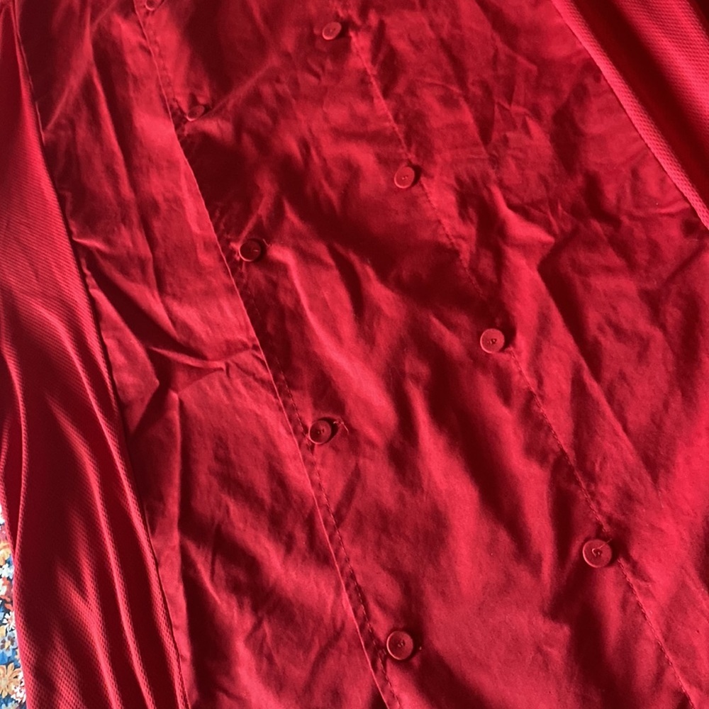 Chef Code Large Red Button Down Shirt - image 6